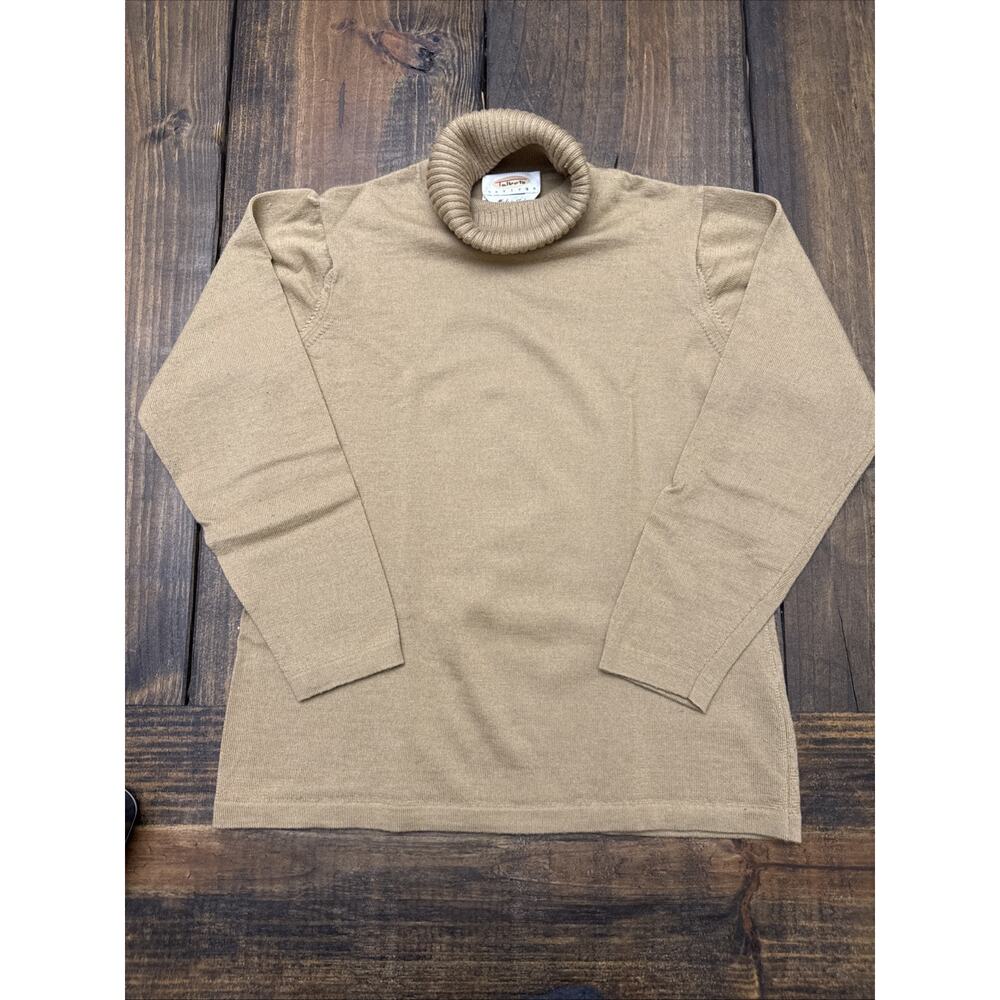 Talbots Petites Made In‎ Italy Merino Wool Turtle Neck Sweater Gold Size P (S)
